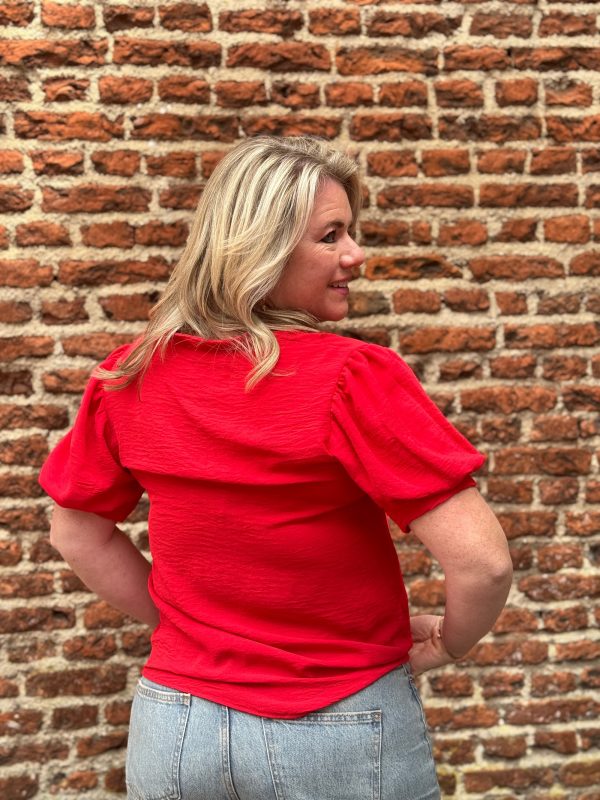 Blouse Kirsten rood - Afbeelding 5