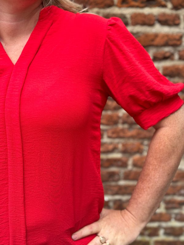 Blouse Kirsten rood - Afbeelding 3