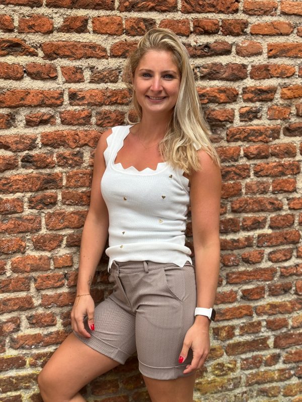 Korte broek Emma taupe - Afbeelding 4
