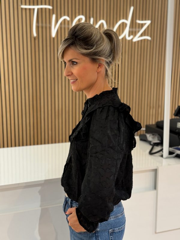Blouse Nikkie zwart - Afbeelding 4