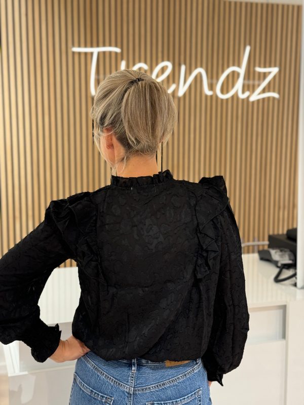 Blouse Nikkie zwart - Afbeelding 3