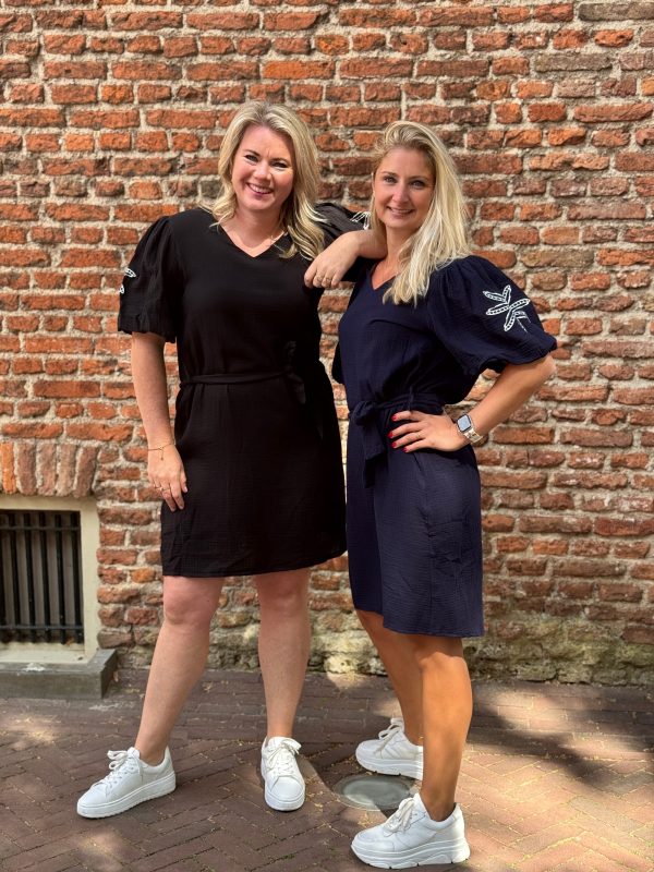Jurk Amy borduur zwart - Afbeelding 7