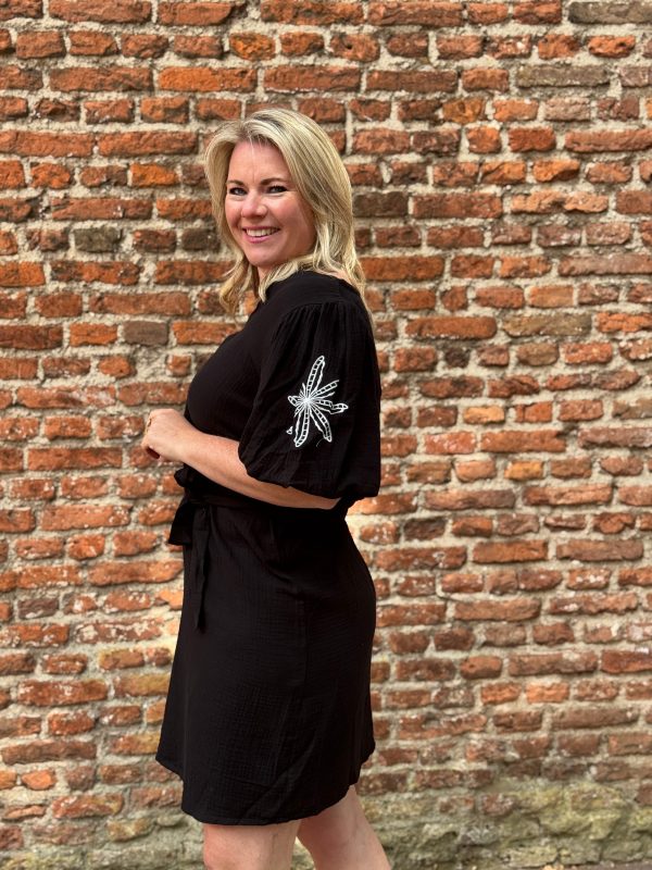 Jurk Amy borduur zwart - Afbeelding 6