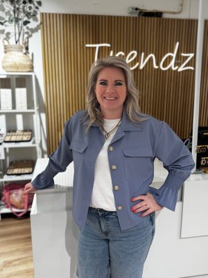 Blouse jasje Maartje blauw