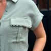 Blousetop Lilly groen - Afbeelding 4