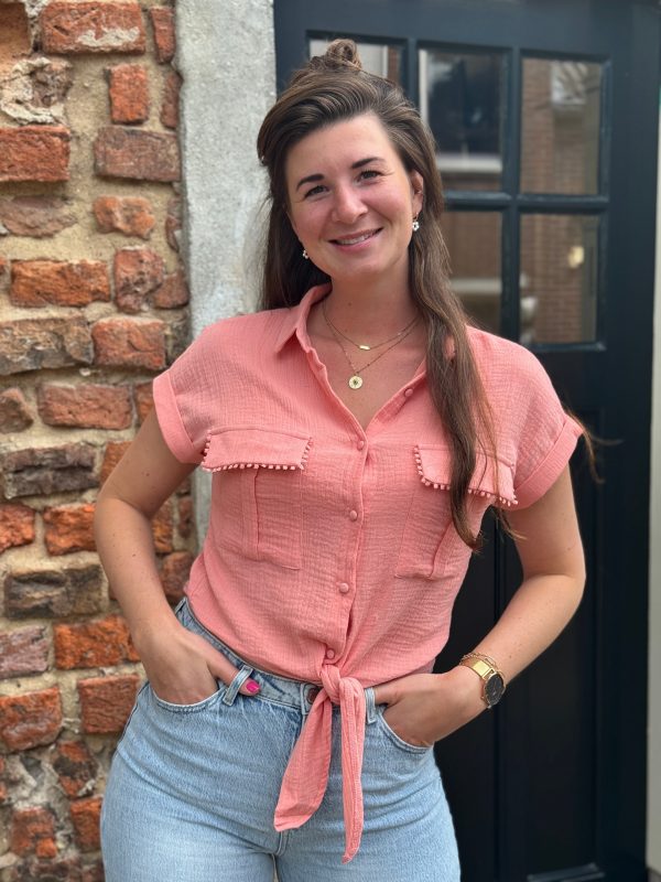 Blousetop Lilly zalmroze