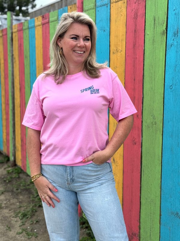 Shirtje Spring break roze