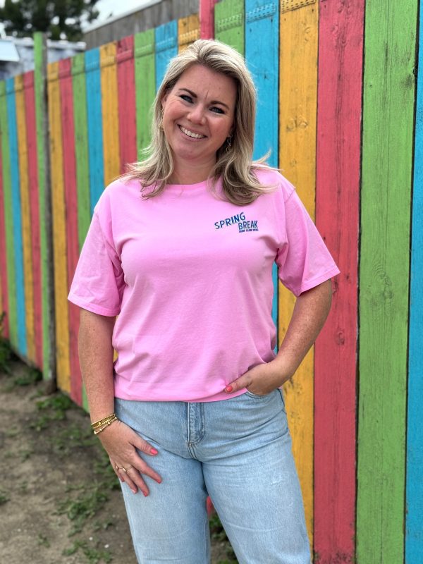 Shirtje Spring break roze - Afbeelding 3