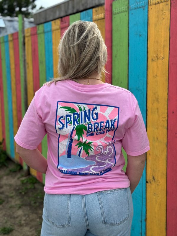 Shirtje Spring break roze - Afbeelding 4