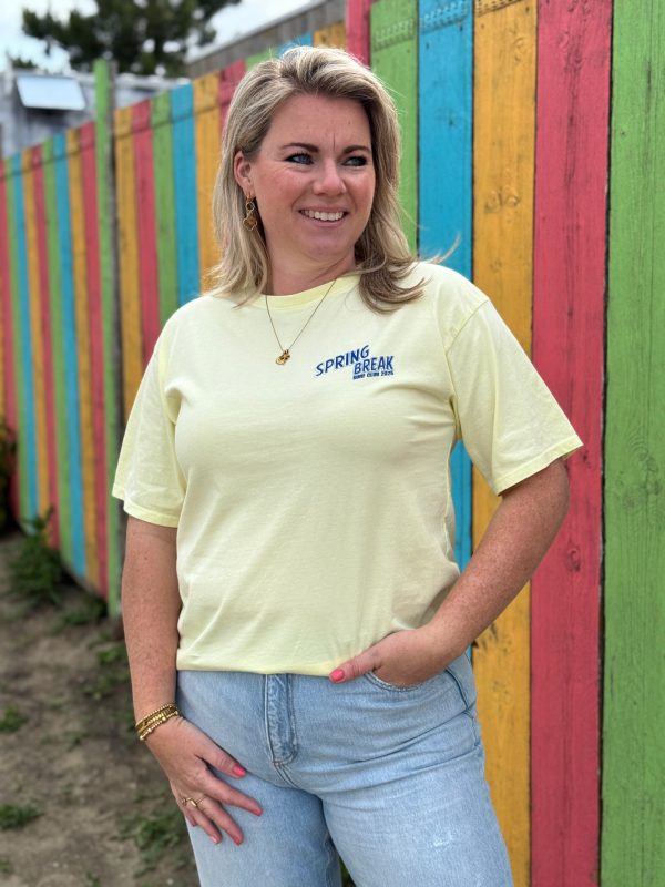 Shirtje Spring break geel - Afbeelding 2