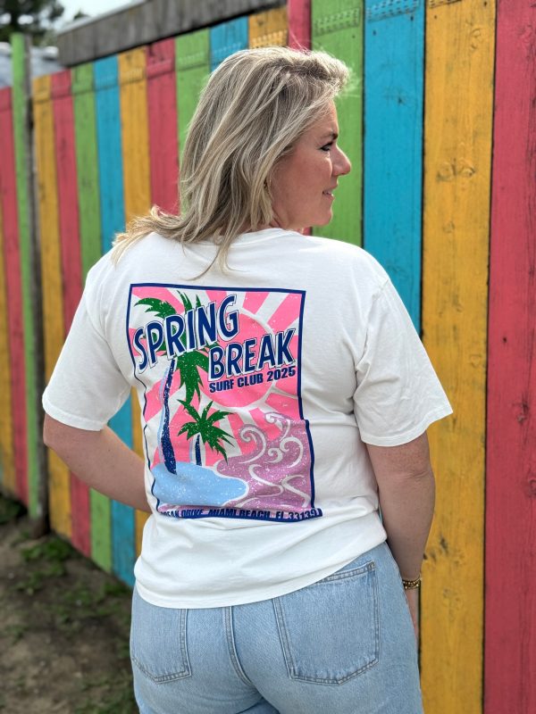 Shirtje Spring break wit - Afbeelding 2