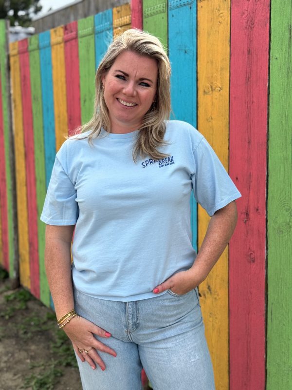 Shirtje Spring break blauw - Afbeelding 4