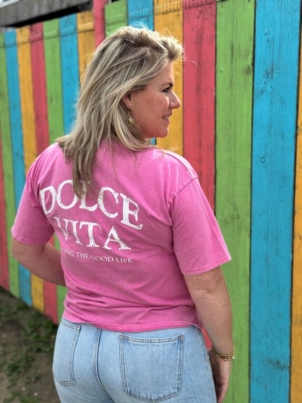 Shirtje Dolce Vita roze - Afbeelding 2