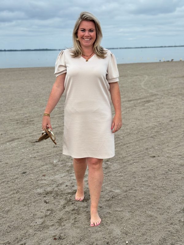 Jurkje Sandra beige - Afbeelding 5