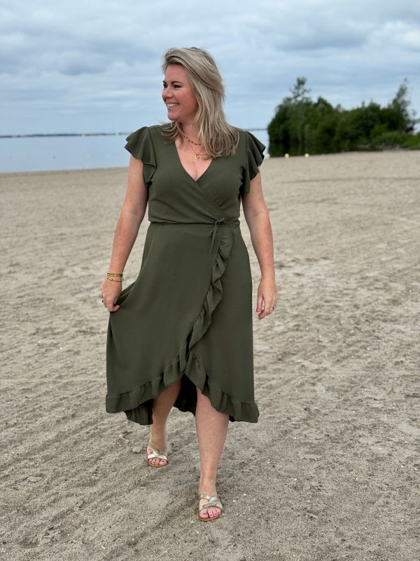Jurk Simone groen - Afbeelding 2