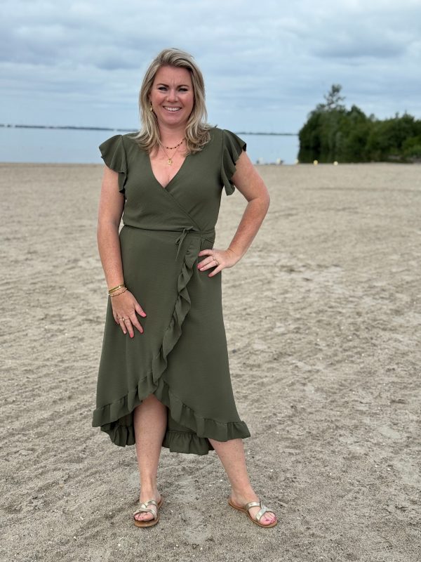 Jurk Simone groen