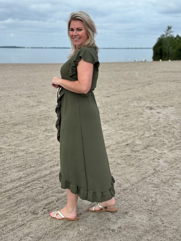 Jurk Simone groen - Afbeelding 4