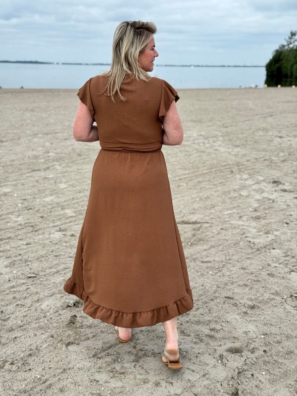 Jurk Simone bruin - Afbeelding 4
