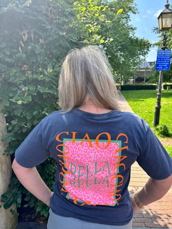 Shirtje Ciao Bella blauw - Afbeelding 4