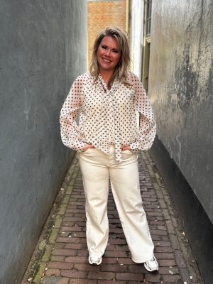 Wide leg Hanna beige