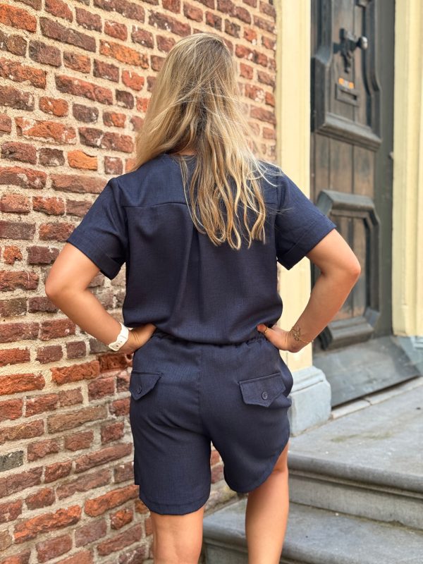 Blouse Lenthe navy - Afbeelding 4