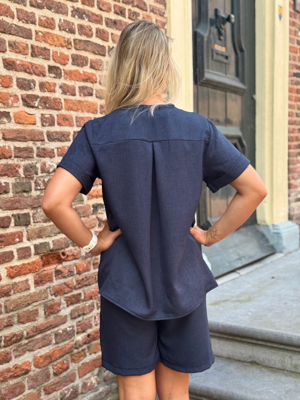 Blouse Lenthe navy - Afbeelding 5