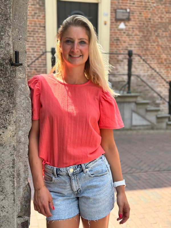 Topje Lisanne koraal - Afbeelding 3