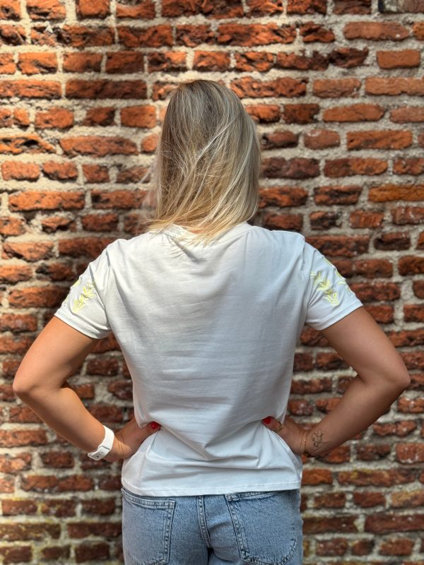 Shirtje Jelia geel borduursel - Afbeelding 3