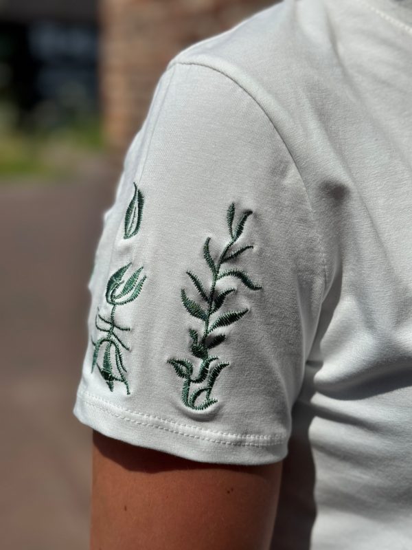 Shirtje Jelia groen borduursel - Afbeelding 5