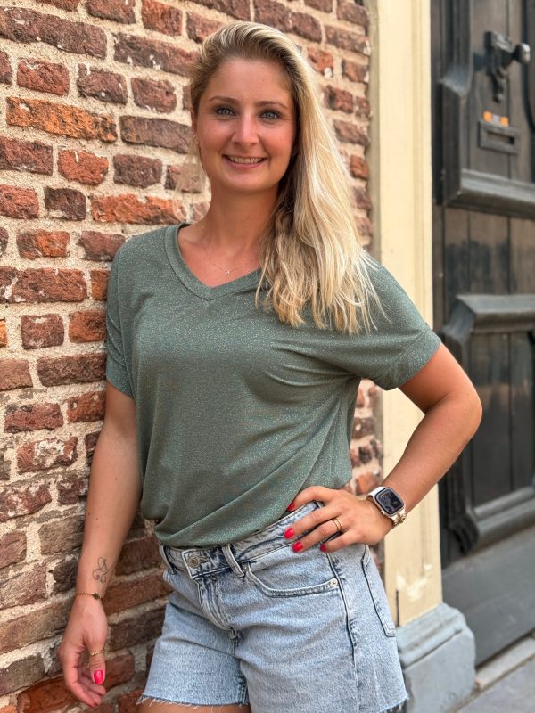 Shirtje Amber groen - Afbeelding 2