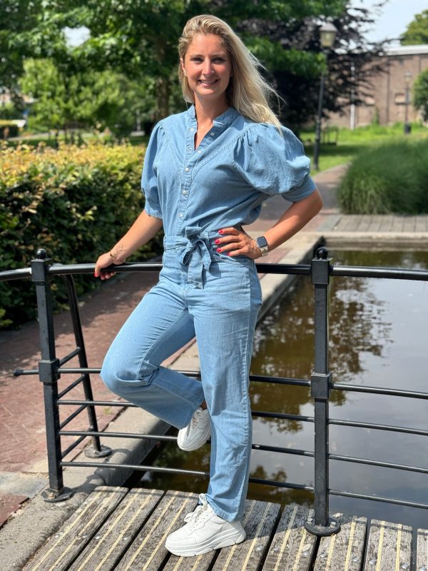 Jumpsuit light blue denim