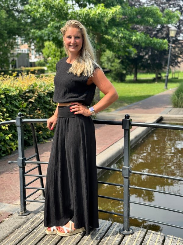 Set rok & top zwart