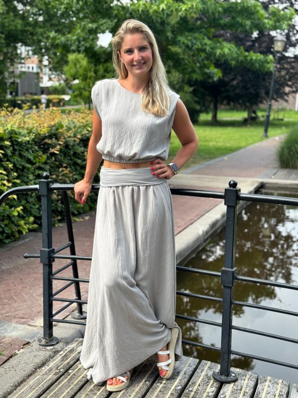 Set rok & top taupe - Afbeelding 2