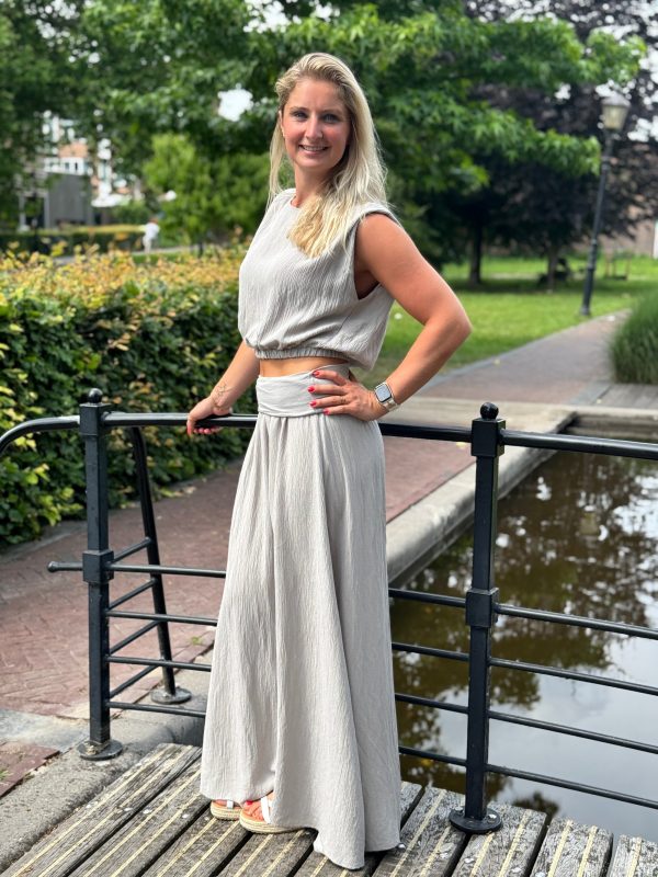 Set rok & top taupe