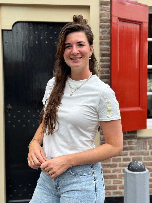 Shirtje Jelia geel borduursel - Afbeelding 5