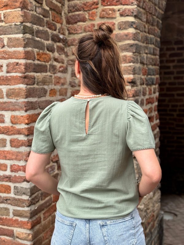 Topje Lisanne hedge green - Afbeelding 4