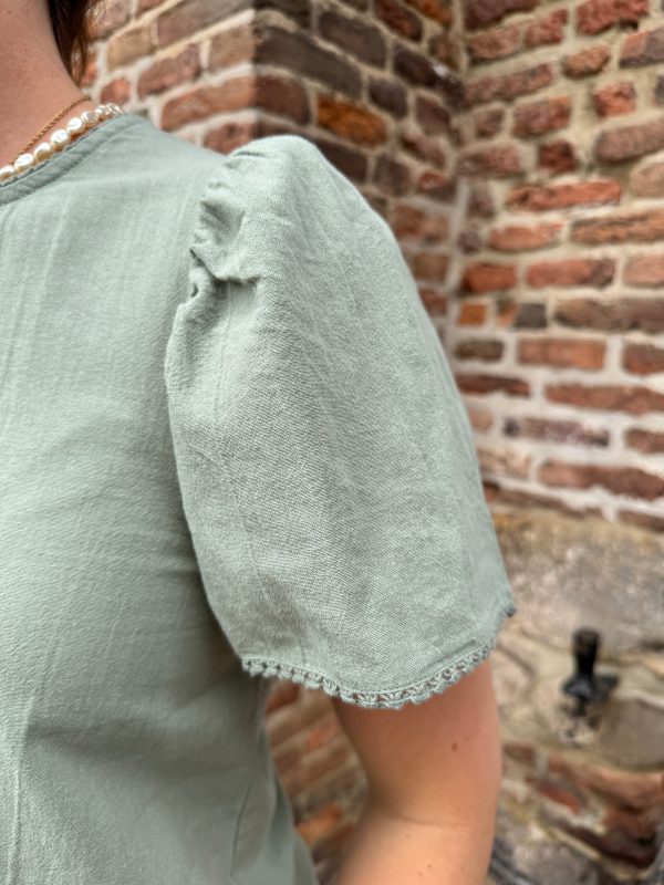 Topje Lisanne hedge green - Afbeelding 3