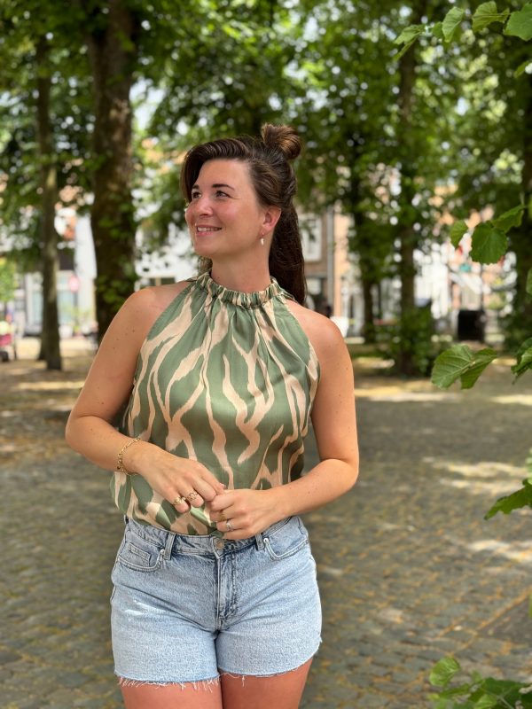 Top Zoë groen