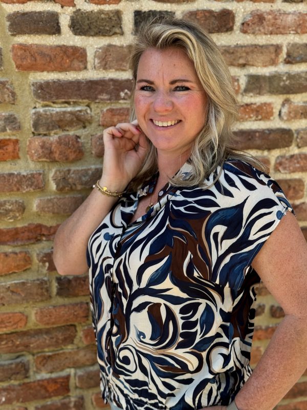 Topje Evi blauw