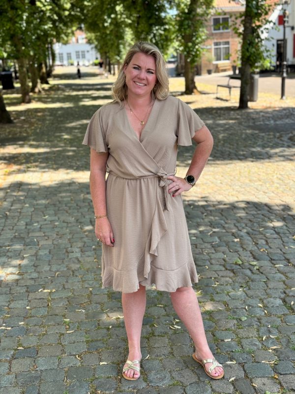 Jurkje Jocelyn taupe - Afbeelding 4