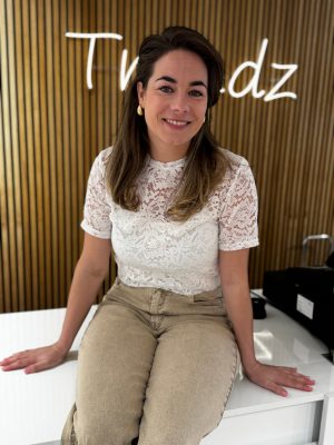 Kanten top Fleur wit