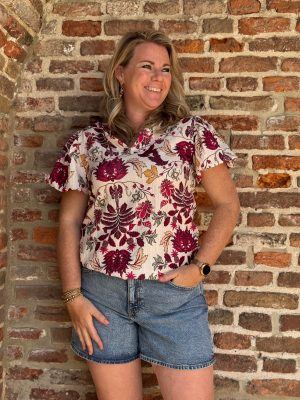 Top Melissa bordeaux