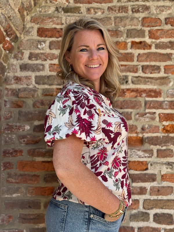 Top Melissa bordeaux - Afbeelding 3