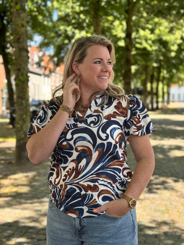 Top Diana navy - Afbeelding 2