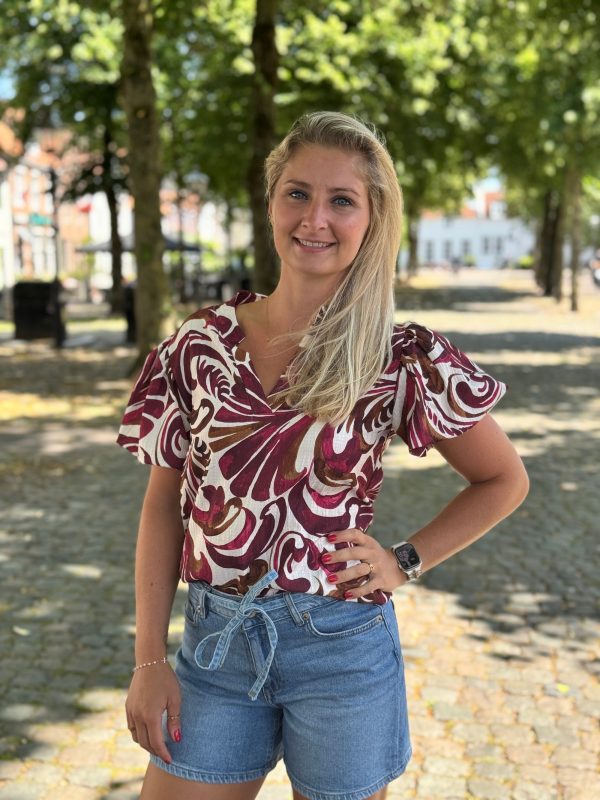 Top Diana bordeaux - Afbeelding 2