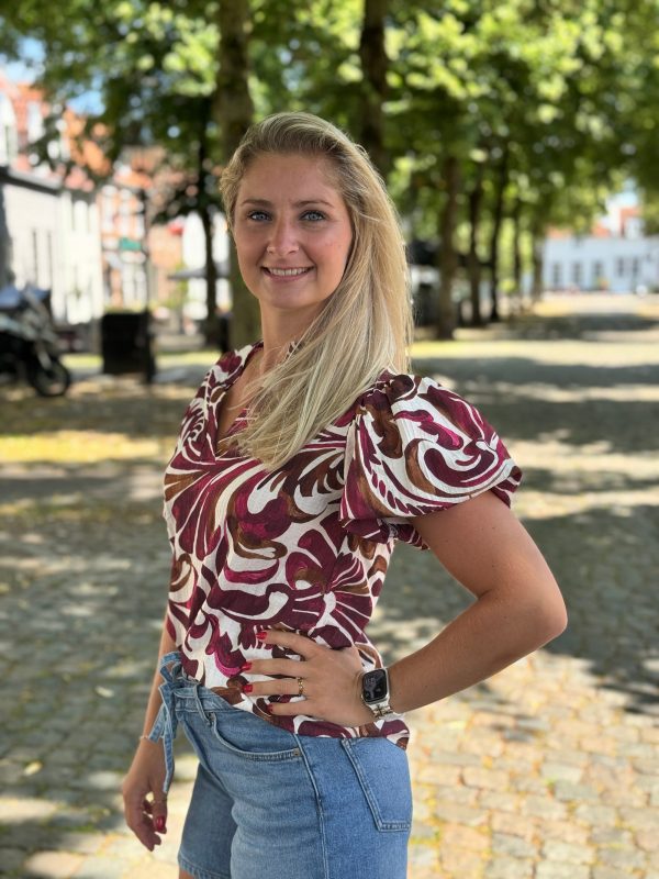 Top Diana bordeaux - Afbeelding 3