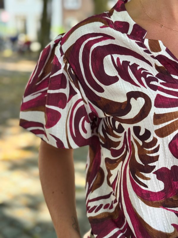 Top Diana bordeaux - Afbeelding 5