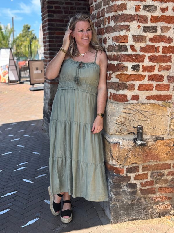 Jurk Babette groen - Afbeelding 4