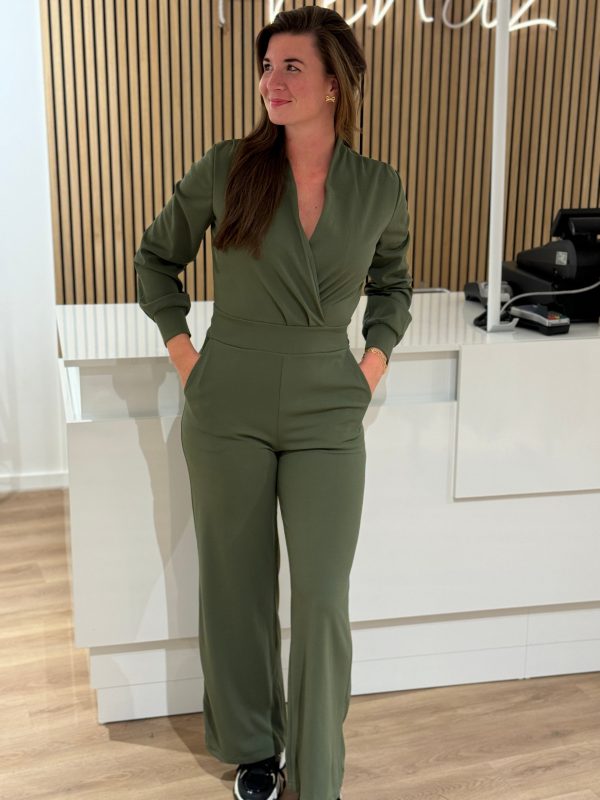 Jumpsuit Rosanne army - Afbeelding 2
