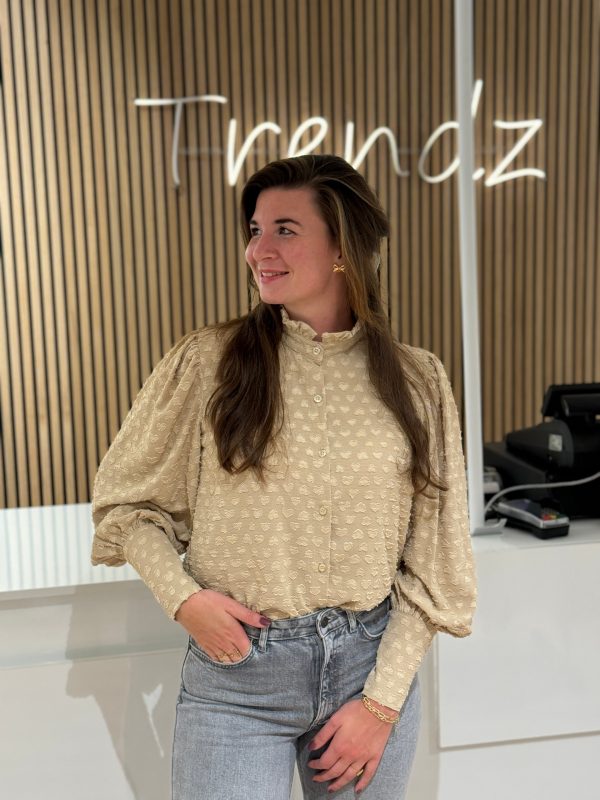 Blouse Lieve beige - Afbeelding 4